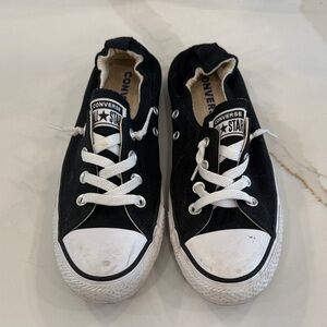 Converse Low Top Sneakers in Black and White